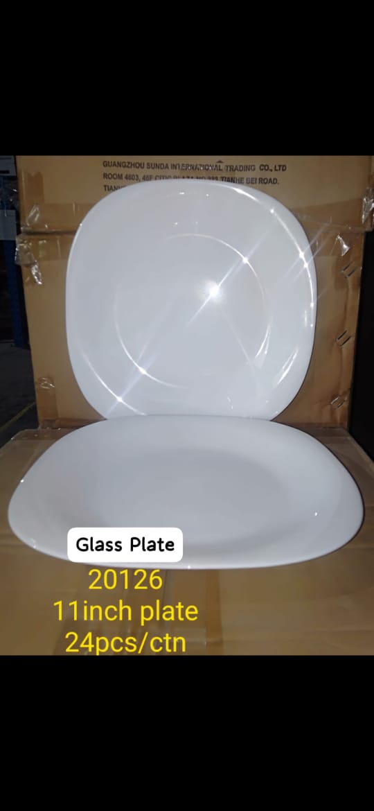 11 INCH GLASS PLATE 20126